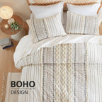 INK+IVY Imani Cotton Printed Comforter Set with Chenille