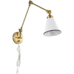 WINGBO Industrial Swing Arm Wall Sconce with Metal Shade,2-Pack...