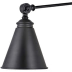 WINGBO Industrial Swing Arm Wall Sconce with Metal Shade,2-Pack...