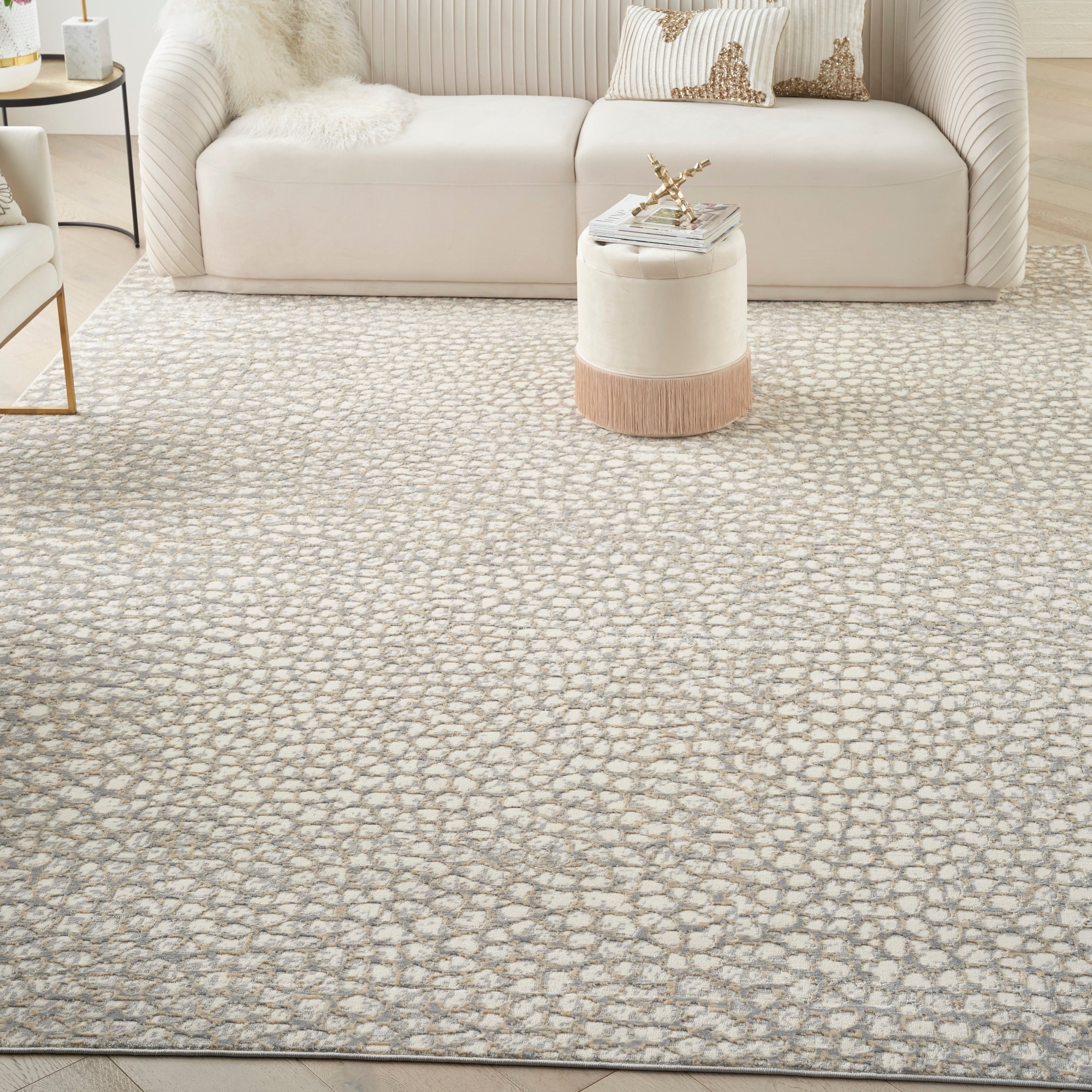 Nourison Joli Modern Abstract Pebble Area Rug