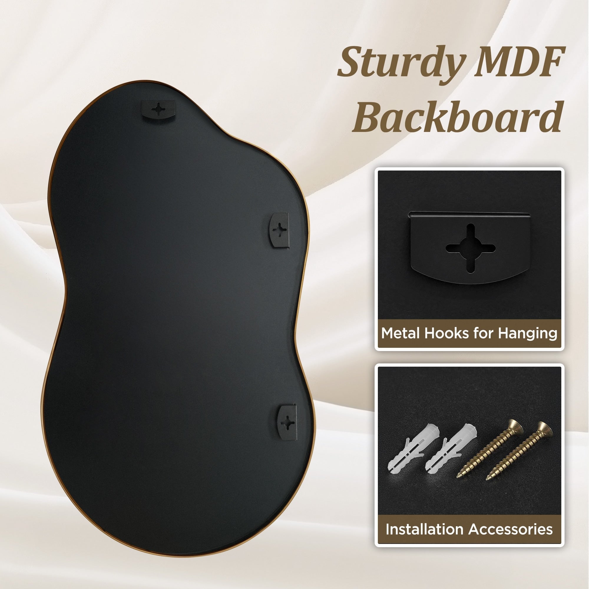 Irregular Wall Mirror Asymmetrical Decorative Wall Mirror