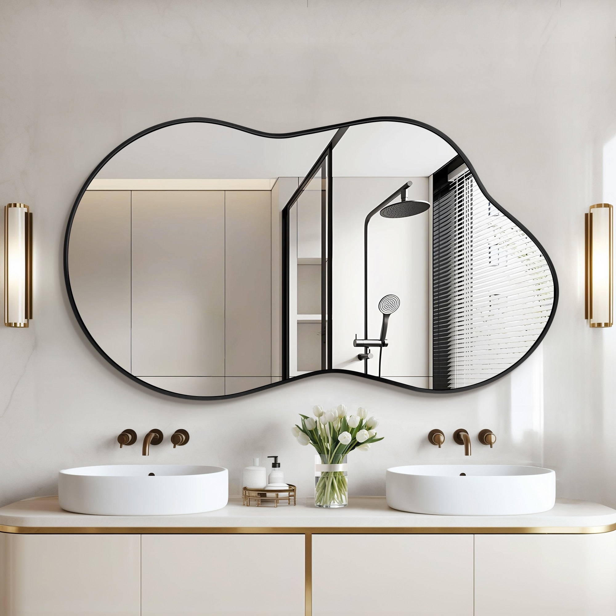 Irregular Wall Mirror Asymmetrical Decorative Wall Mirror