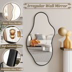 Irregular Wall Mirror Decorative Asymmetrical Wall Mirror