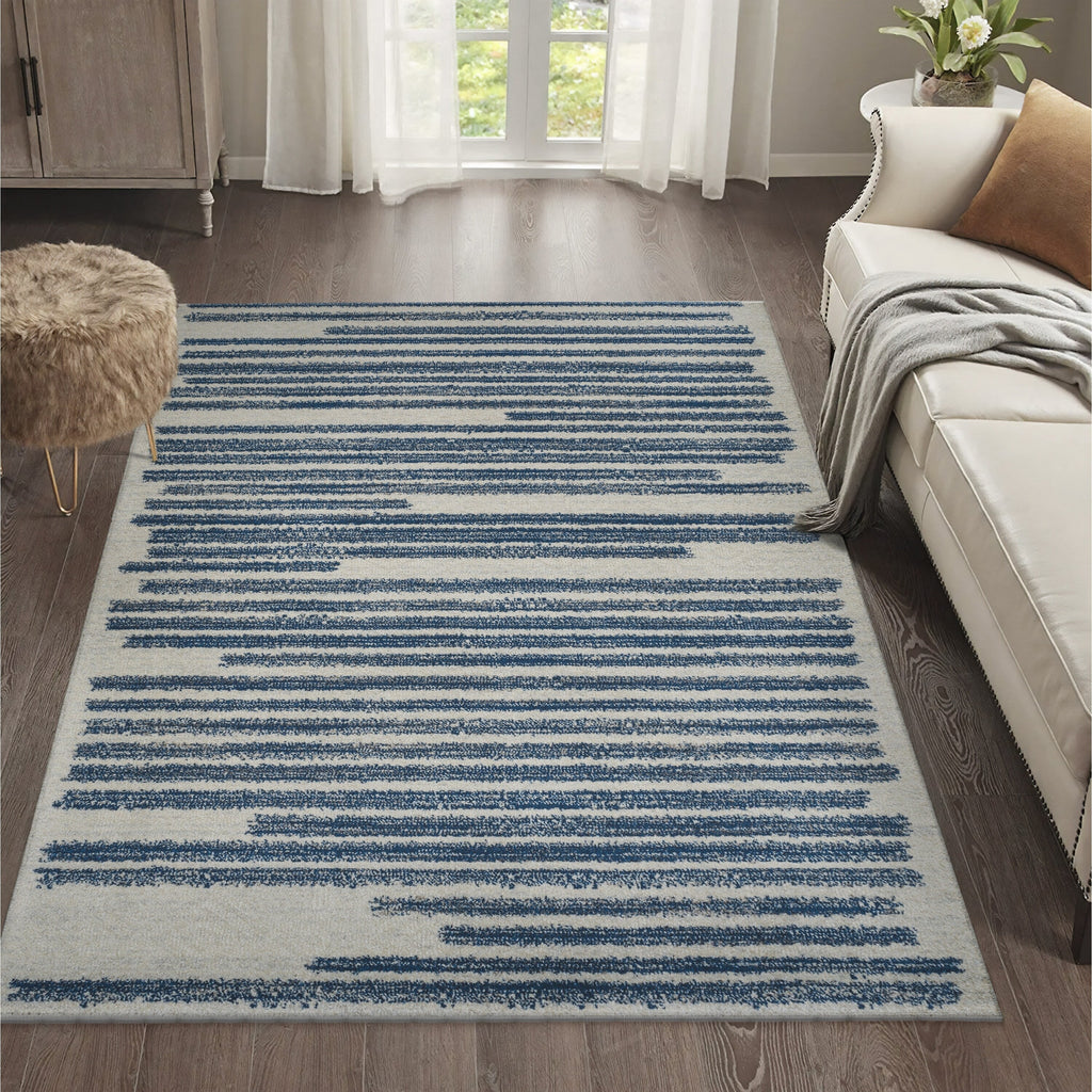 JONATHAN Y Aksil Modern Berber Stripe Area Rug