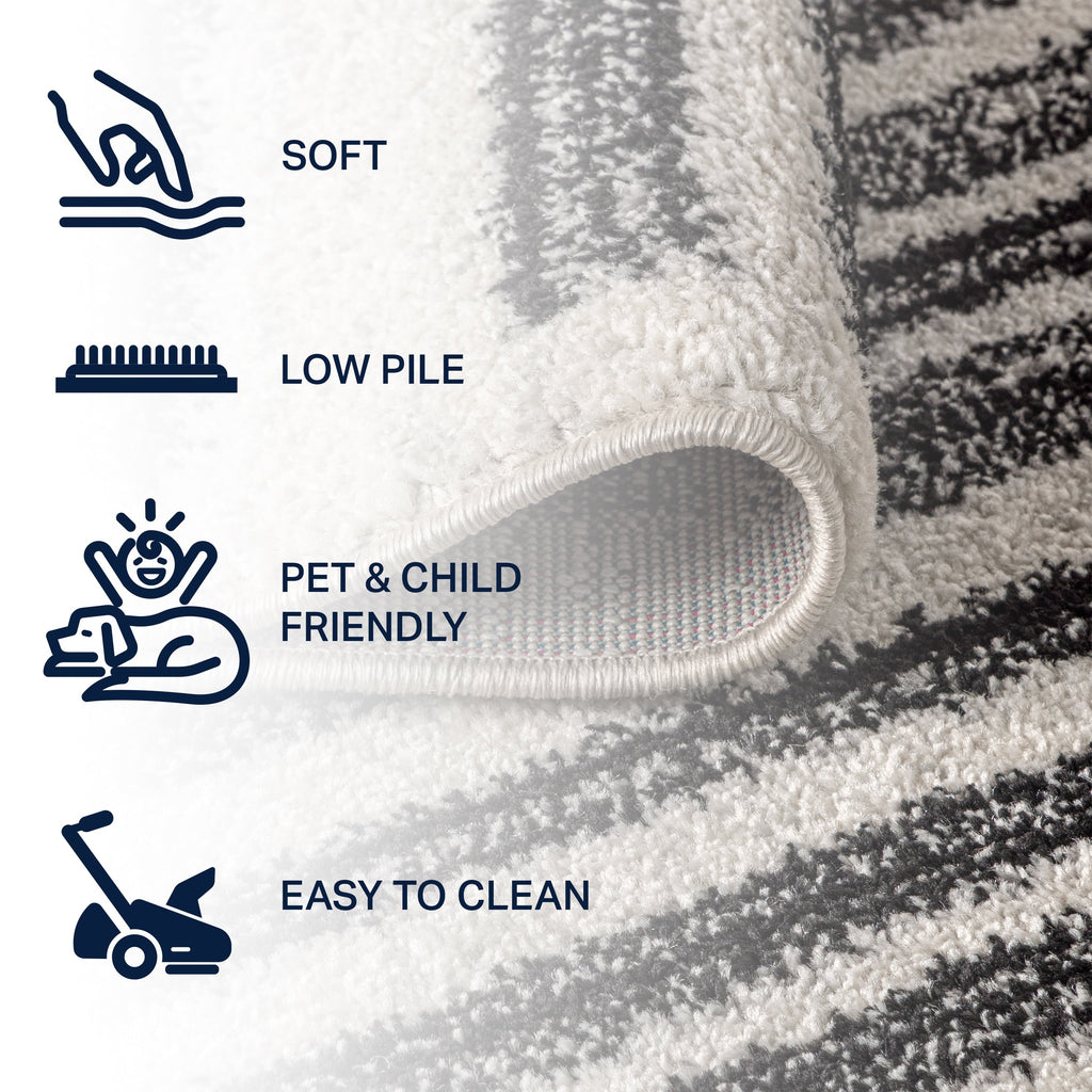 JONATHAN Y Aksil Modern Berber Stripe Area Rug