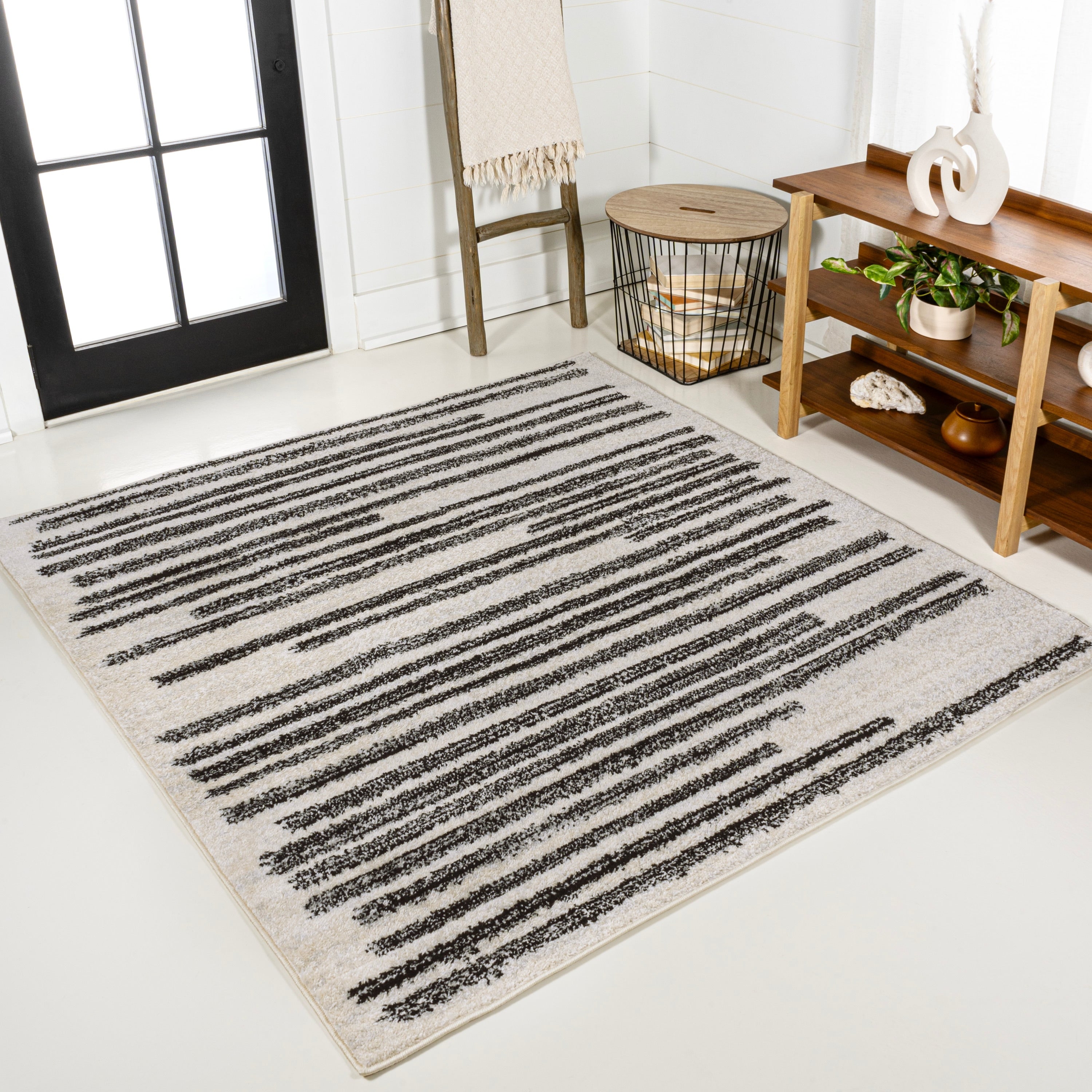 JONATHAN Y Aksil Modern Berber Stripe Area Rug