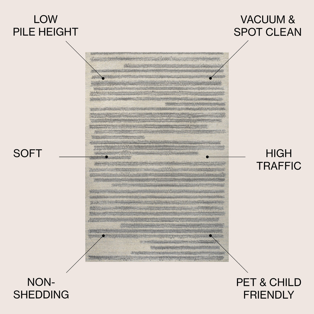 JONATHAN Y Aksil Modern Berber Stripe Area Rug