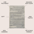 JONATHAN Y Aksil Modern Berber Stripe Area Rug