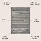 JONATHAN Y Aksil Modern Berber Stripe Area Rug