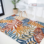 JONATHAN Y Aydin Palm Leaves Indoor/Outdoor Area Rug