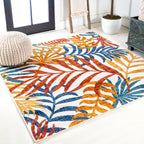 JONATHAN Y Aydin Palm Leaves Indoor/Outdoor Area Rug