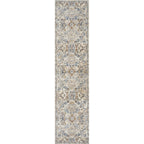 JONATHAN Y Brandy Bohemian Medallion Low-Pile Machine-Washable Cream/Terra Area Rug