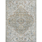 JONATHAN Y Brandy Bohemian Medallion Low-Pile Machine-Washable Cream/Terra Area Rug