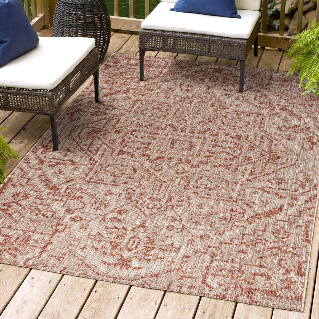 JONATHAN Y Charleston Medallion Indoor/Outdoor Area Rug