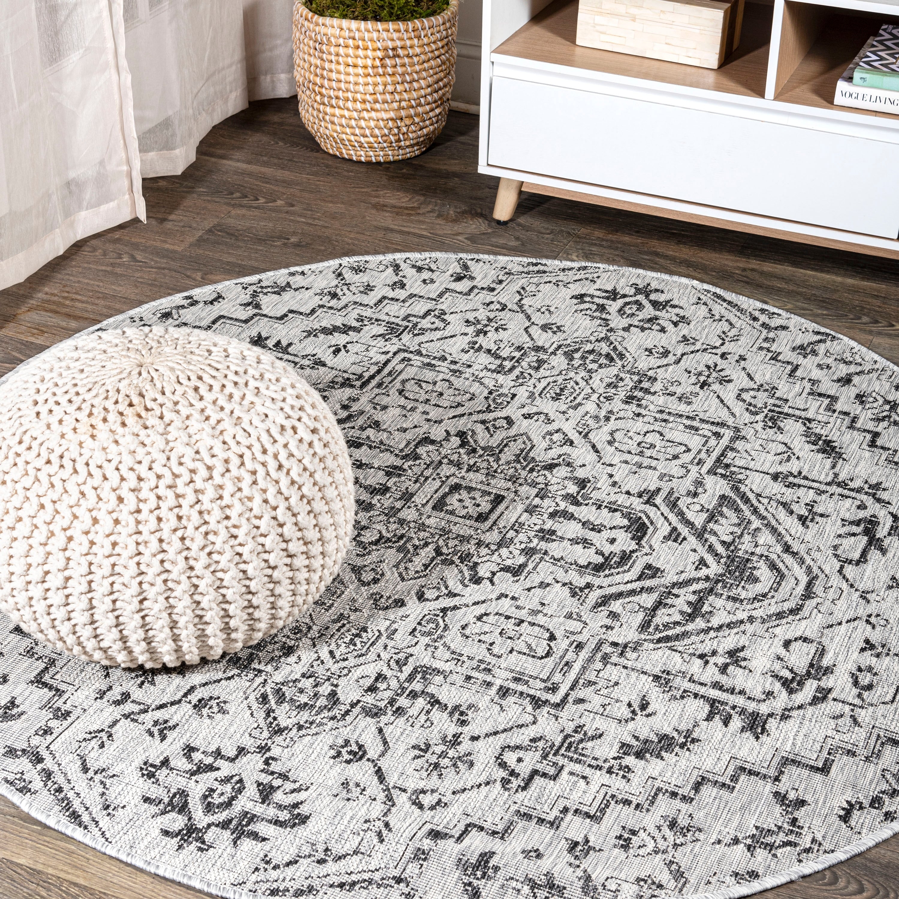 JONATHAN Y Charleston Medallion Indoor/Outdoor Area Rug