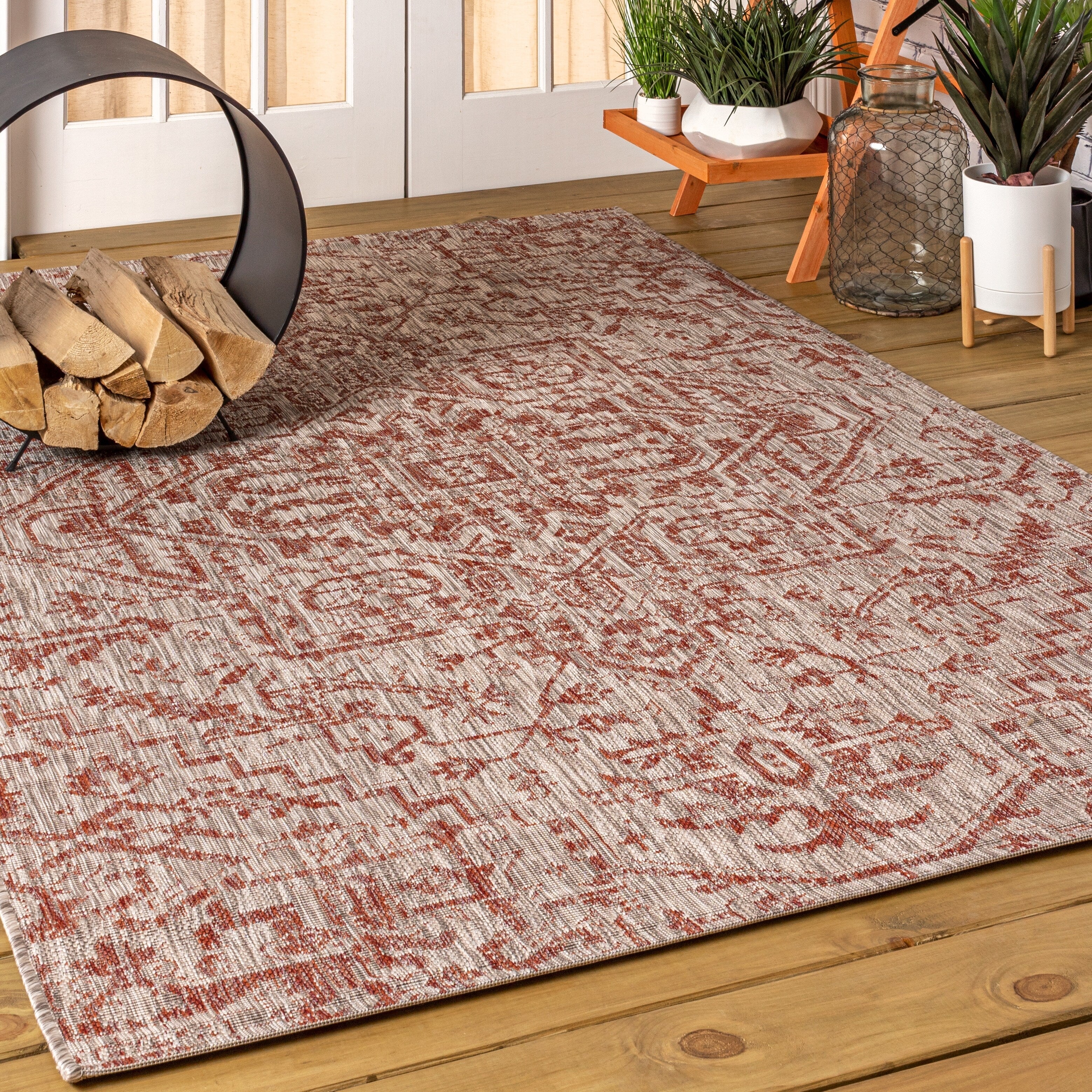 JONATHAN Y Charleston Medallion Indoor/Outdoor Area Rug