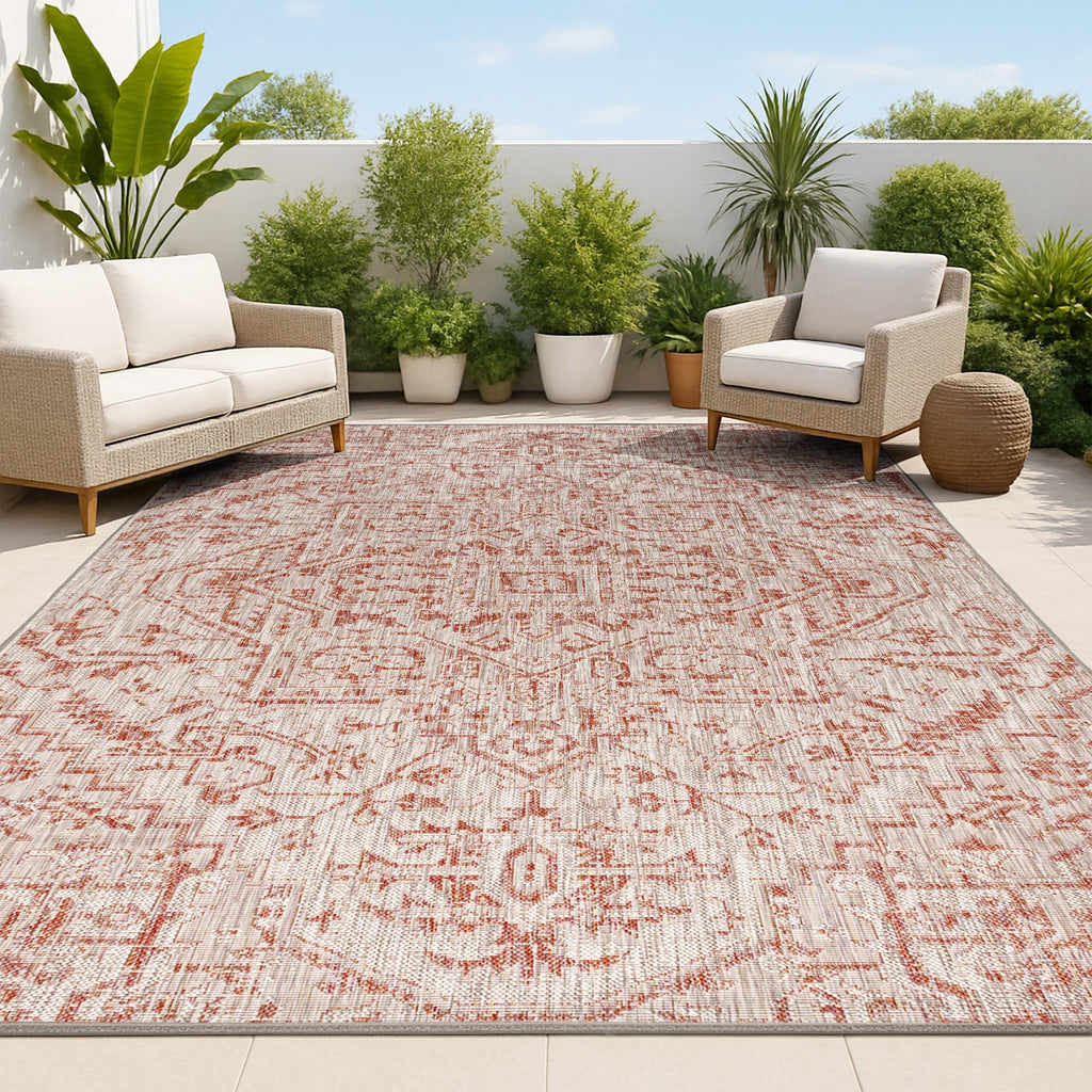 JONATHAN Y Charleston Medallion Indoor/Outdoor Area Rug
