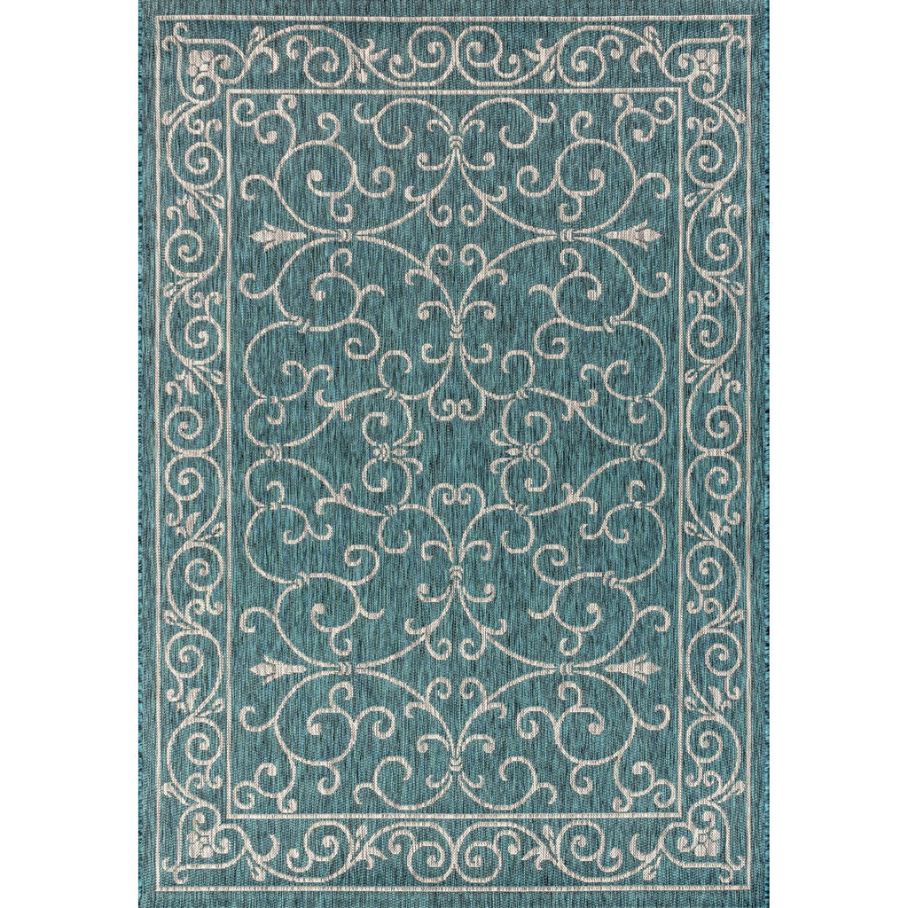 JONATHAN Y Filigree Textured Weave Indoor/Outdoor Area Rug