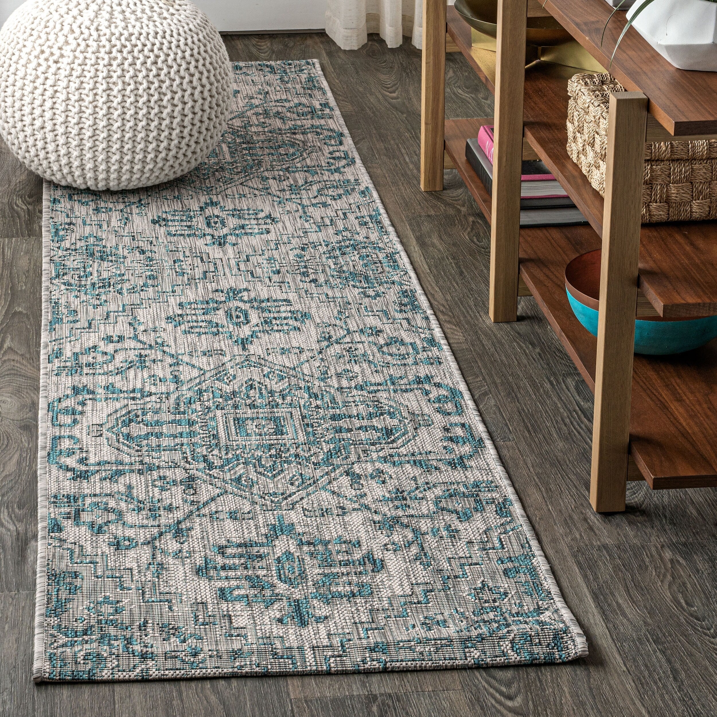 JONATHAN Y Charleston Medallion Indoor/Outdoor Area Rug