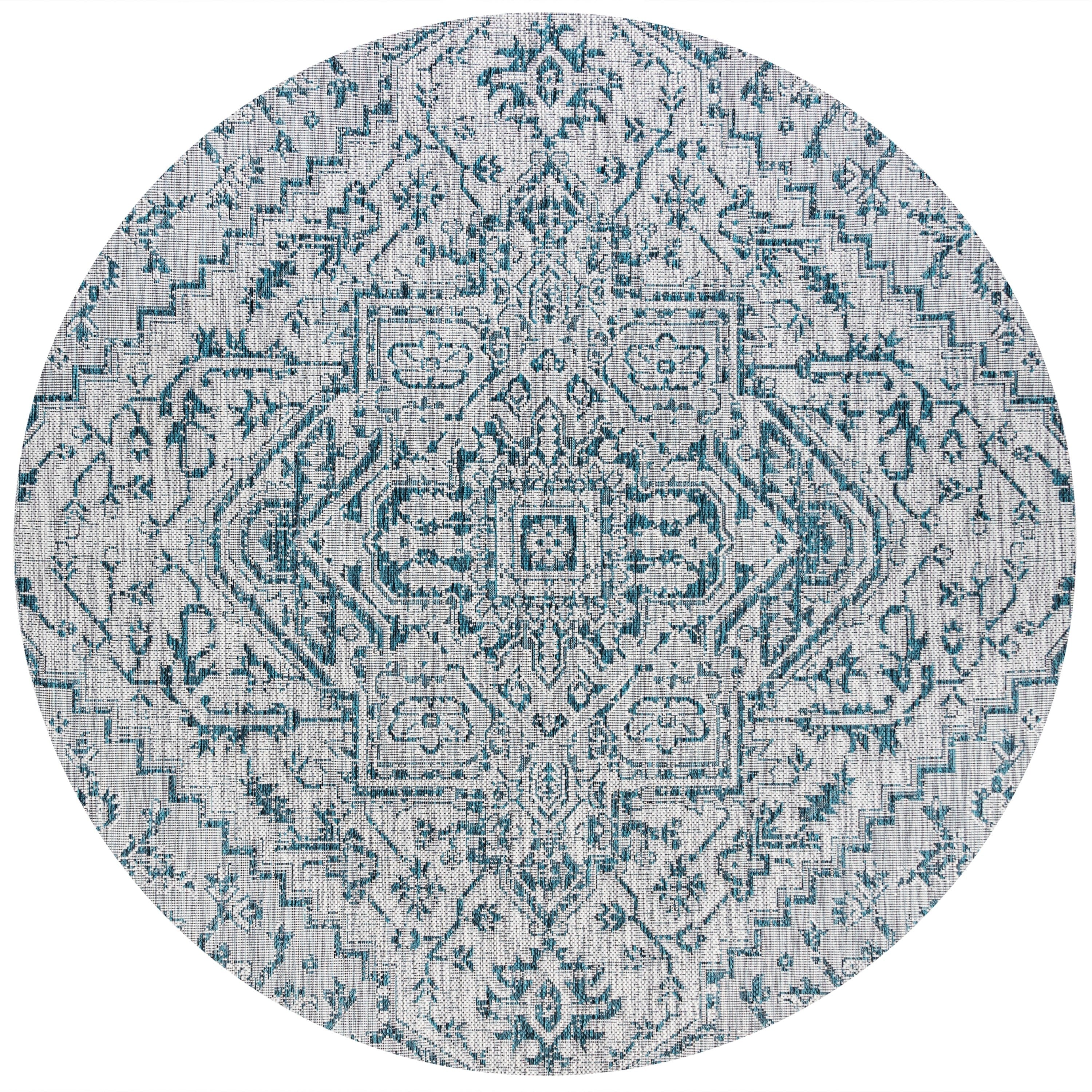 JONATHAN Y Charleston Medallion Indoor/Outdoor Area Rug