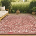 JONATHAN Y Filigree Textured Weave Indoor/Outdoor Area Rug