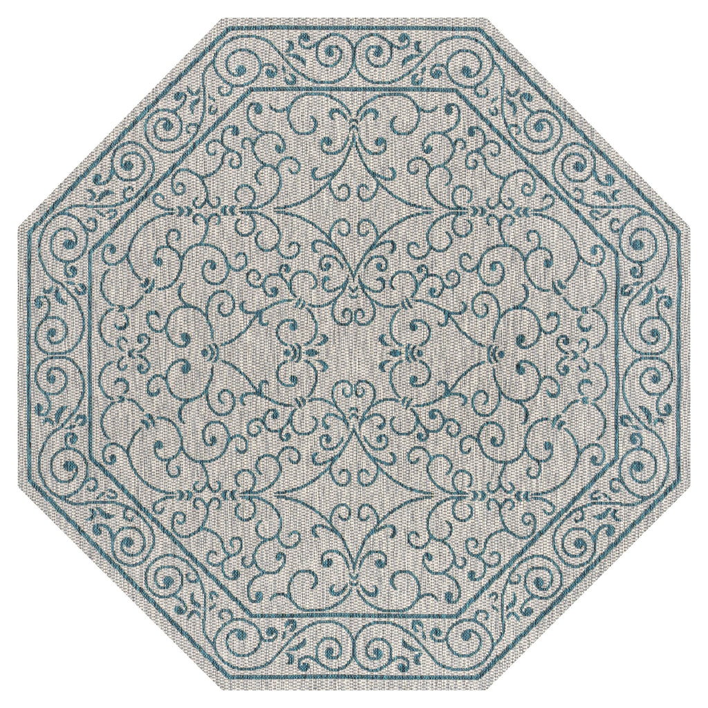 JONATHAN Y Filigree Textured Weave Indoor/Outdoor Area Rug