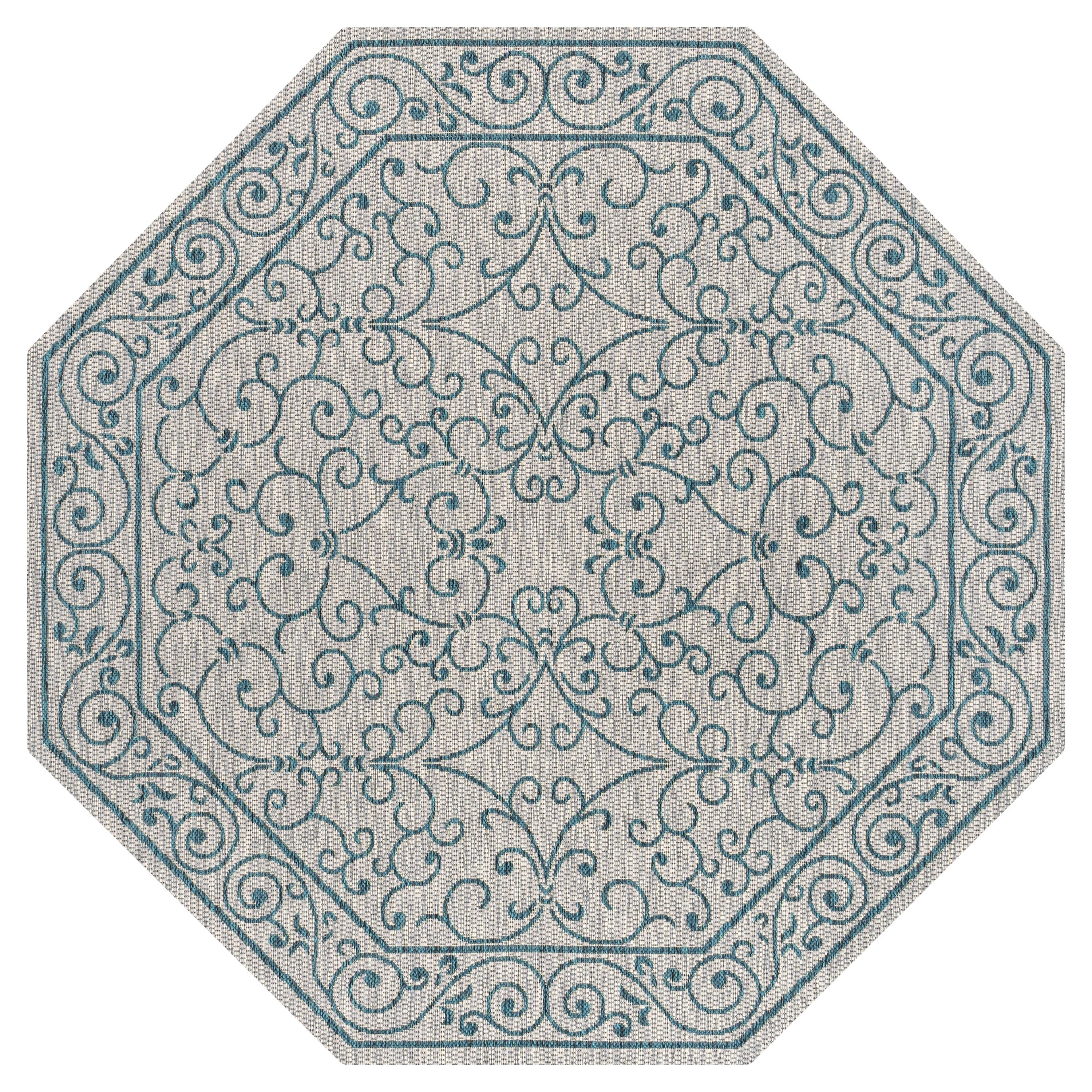 JONATHAN Y Filigree Textured Weave Indoor/Outdoor Area Rug