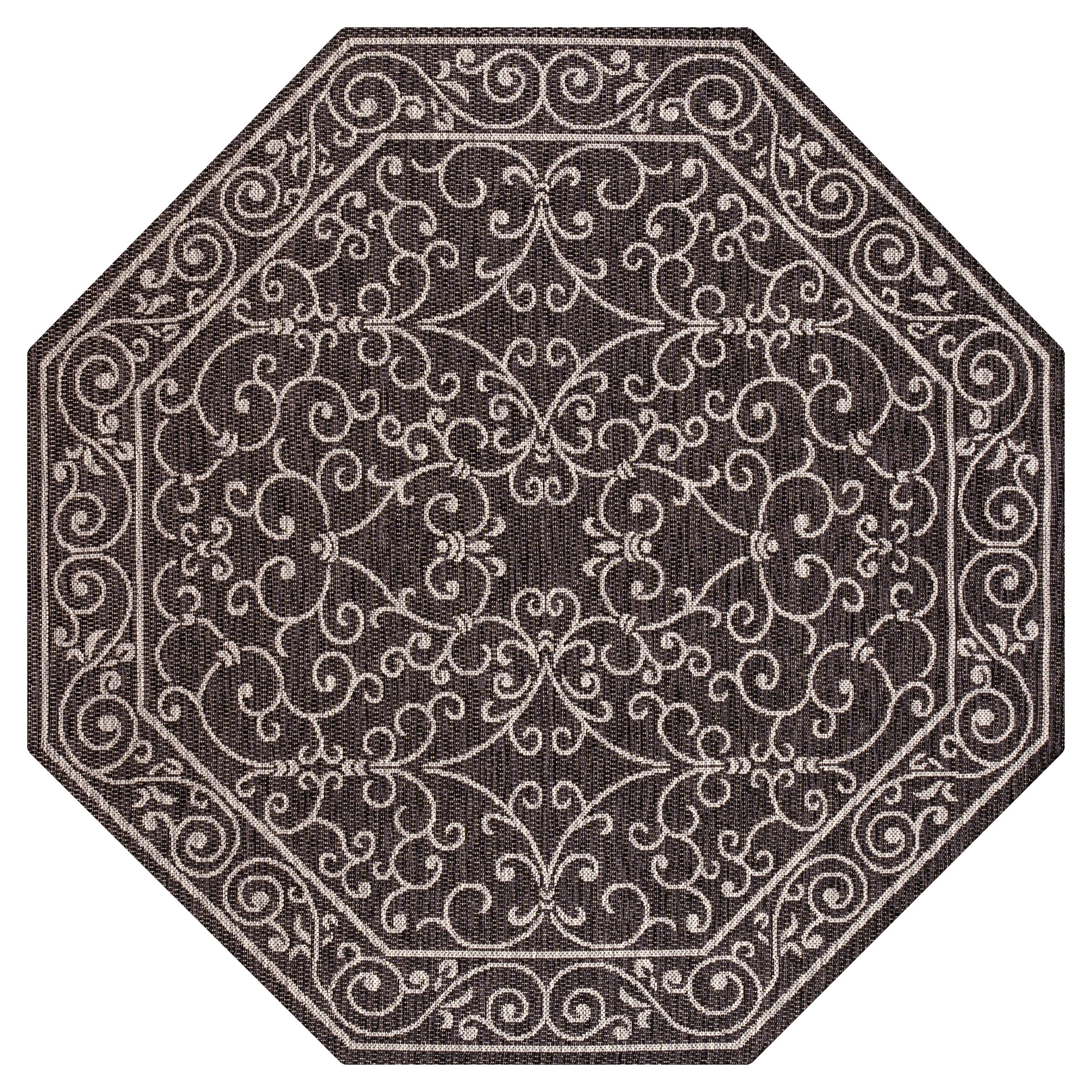JONATHAN Y Filigree Textured Weave Indoor/Outdoor Area Rug