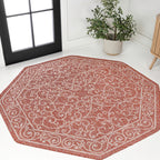 JONATHAN Y Filigree Textured Weave Indoor/Outdoor Area Rug