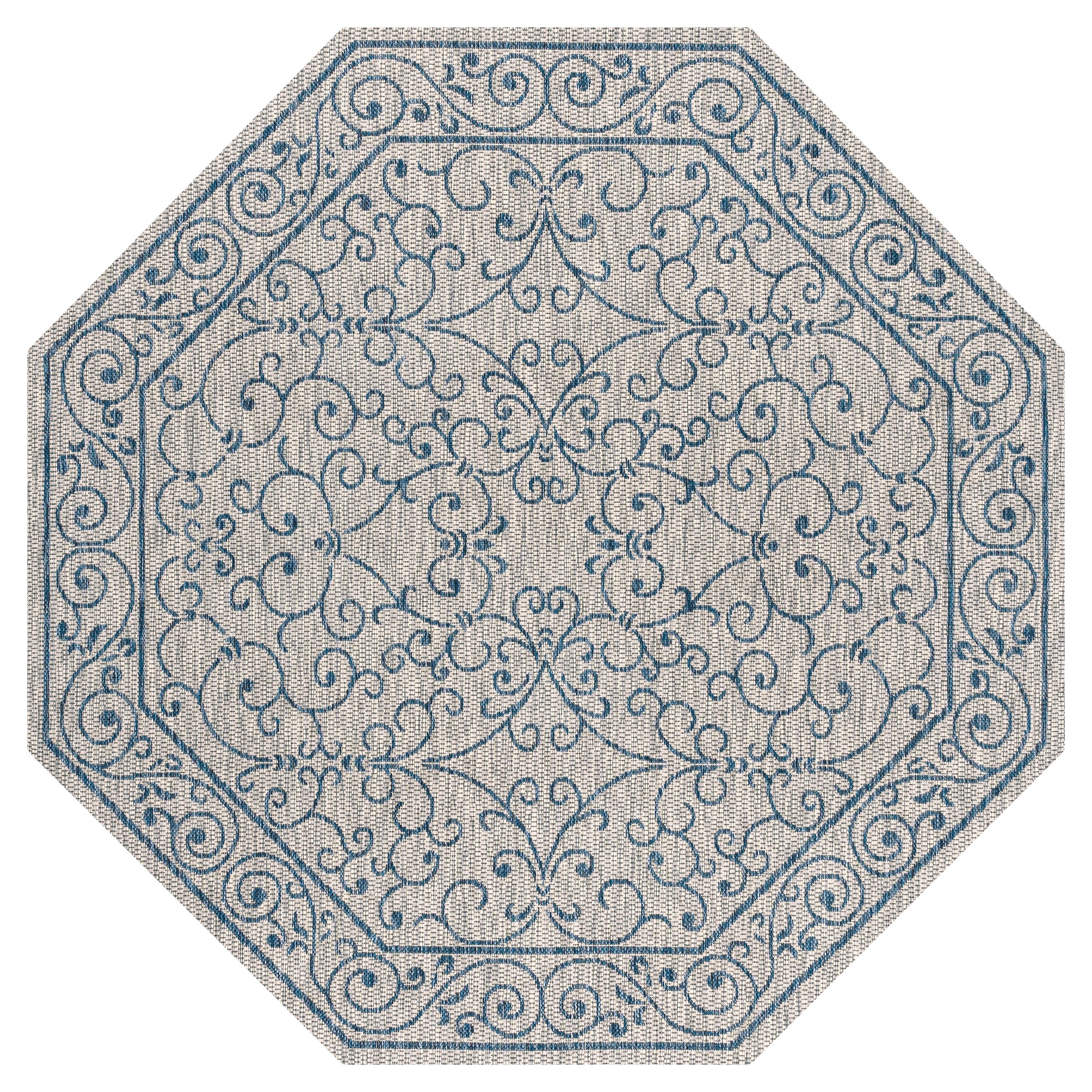 JONATHAN Y Filigree Textured Weave Indoor/Outdoor Area Rug