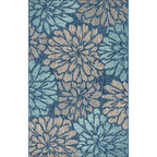 JONATHAN Y Floral Textured Weave Indoor/Outdoor Area Rug