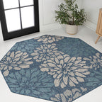 JONATHAN Y Floral Textured Weave Indoor/Outdoor Area Rug