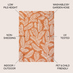 JONATHAN Y Galon Palm Frond Indoor/Outdoor Area Rug