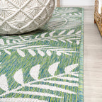 JONATHAN Y Galon Palm Frond Indoor/Outdoor Area Rug