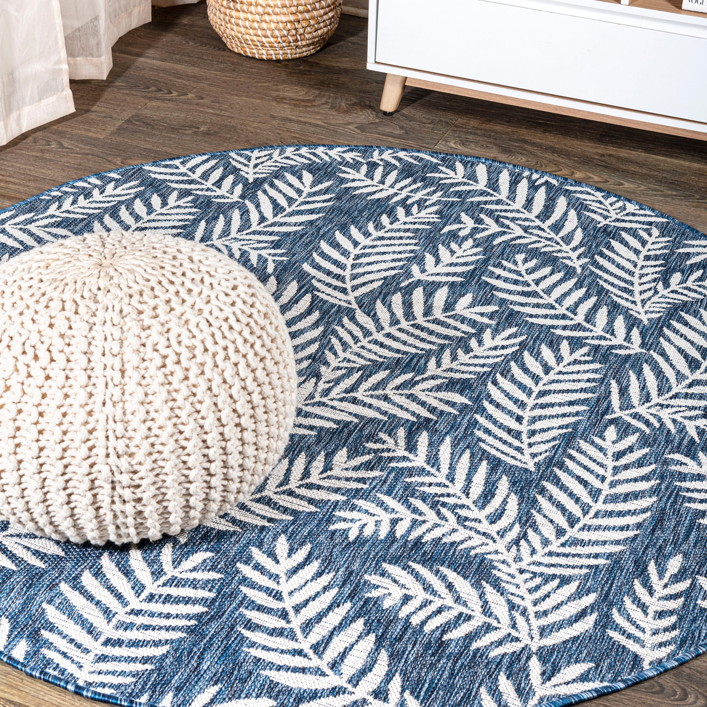 JONATHAN Y Galon Palm Frond Indoor/Outdoor Area Rug