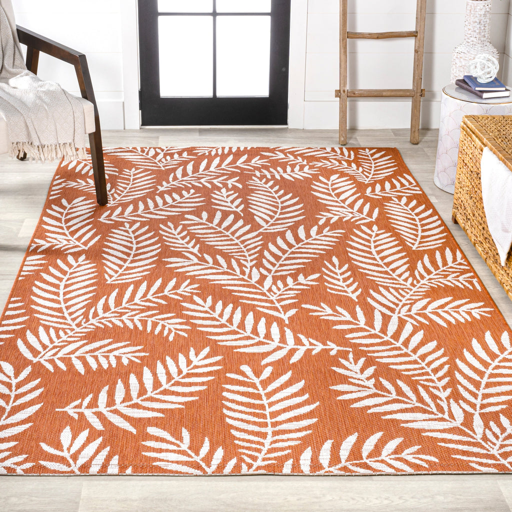 JONATHAN Y Galon Palm Frond Indoor/Outdoor Area Rug