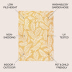 JONATHAN Y Galon Palm Frond Indoor/Outdoor Area Rug