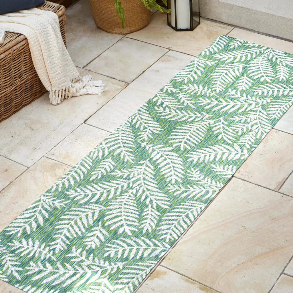 JONATHAN Y Galon Palm Frond Indoor/Outdoor Area Rug