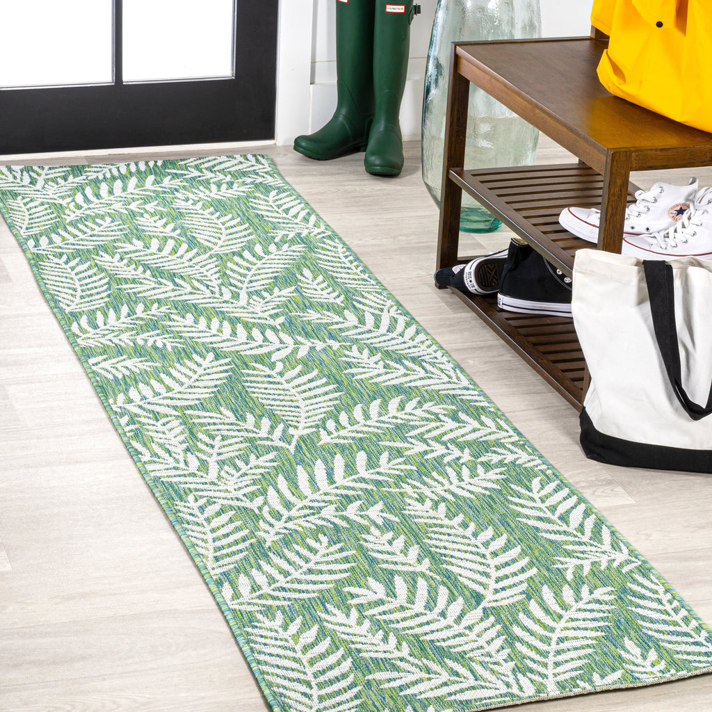 JONATHAN Y Galon Palm Frond Indoor/Outdoor Area Rug