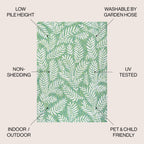 JONATHAN Y Galon Palm Frond Indoor/Outdoor Area Rug
