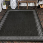 JONATHAN Y Havana Classic Diamond Border Indoor/Outdoor Area Rug