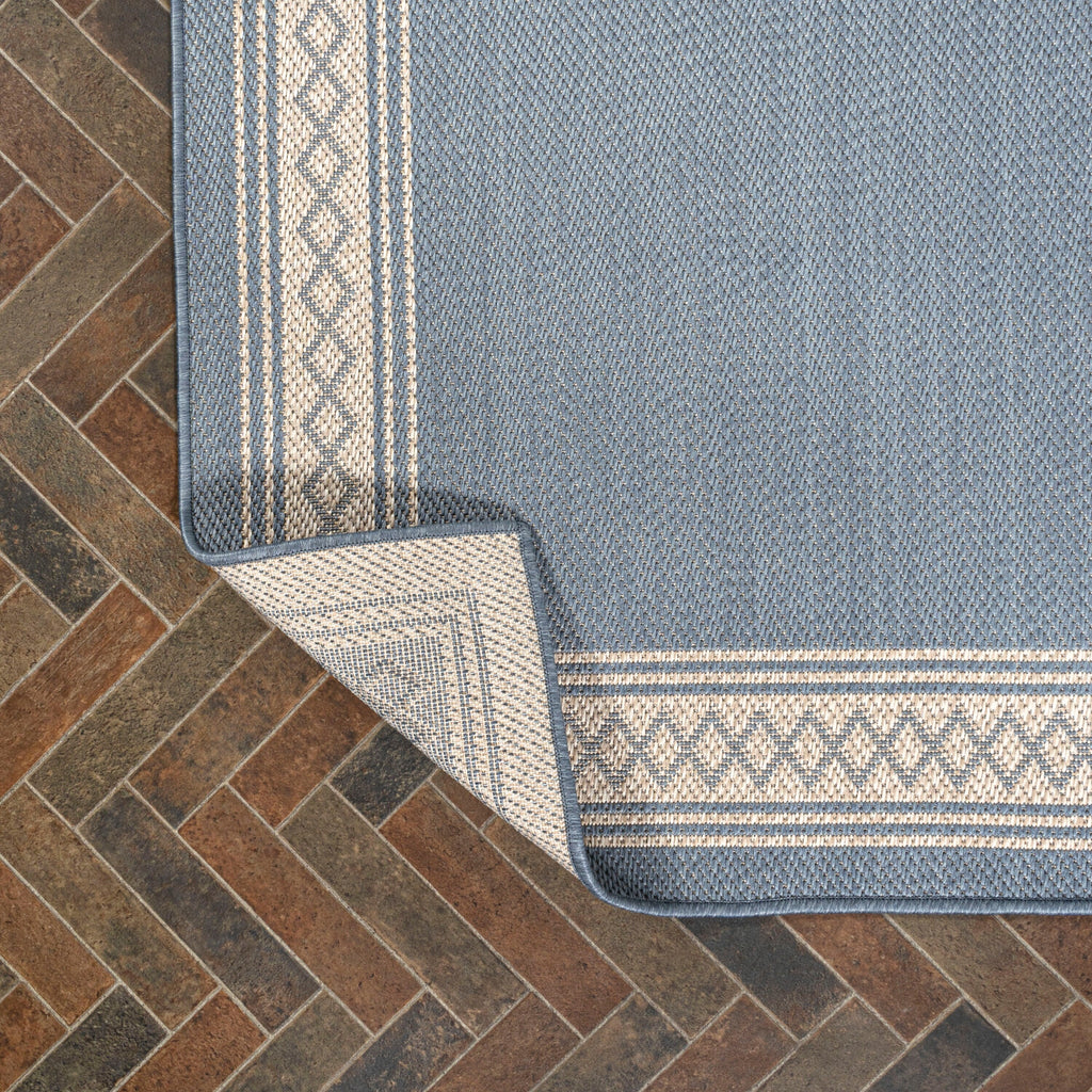JONATHAN Y Havana Classic Diamond Border Indoor/Outdoor Area Rug