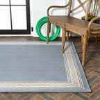 JONATHAN Y Havana Classic Diamond Border Indoor/Outdoor Area Rug