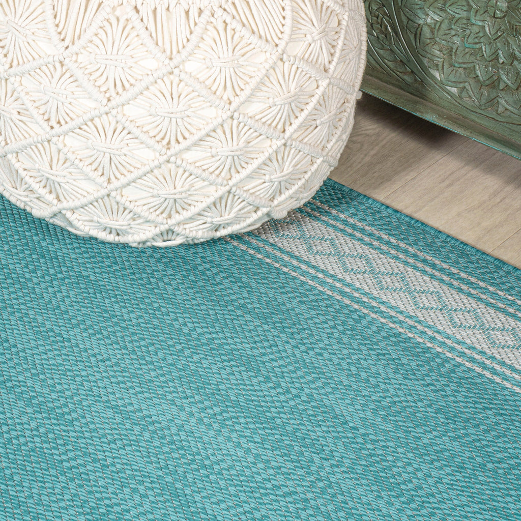 JONATHAN Y Havana Classic Diamond Border Indoor/Outdoor Area Rug