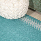 JONATHAN Y Havana Classic Diamond Border Indoor/Outdoor Area Rug