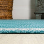 JONATHAN Y Havana Classic Diamond Border Indoor/Outdoor Area Rug