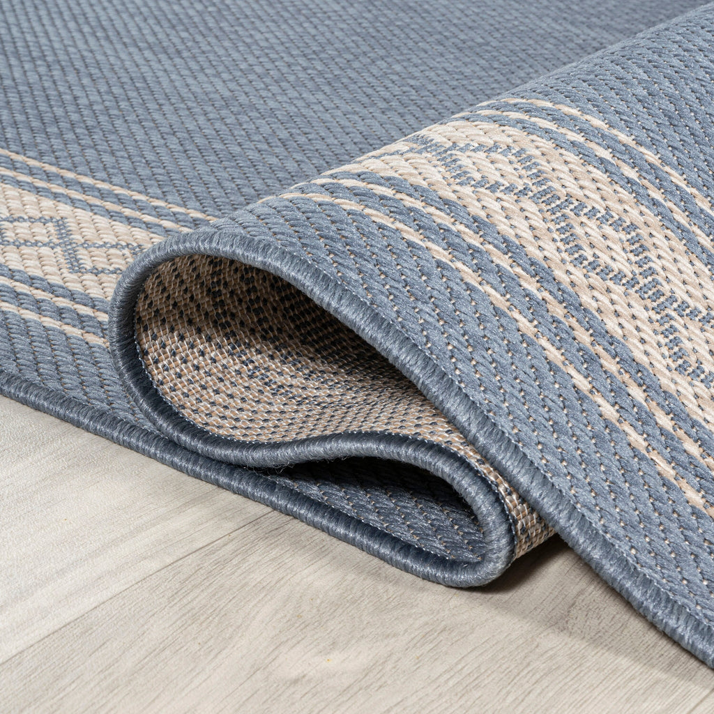 JONATHAN Y Havana Classic Diamond Border Indoor/Outdoor Area Rug