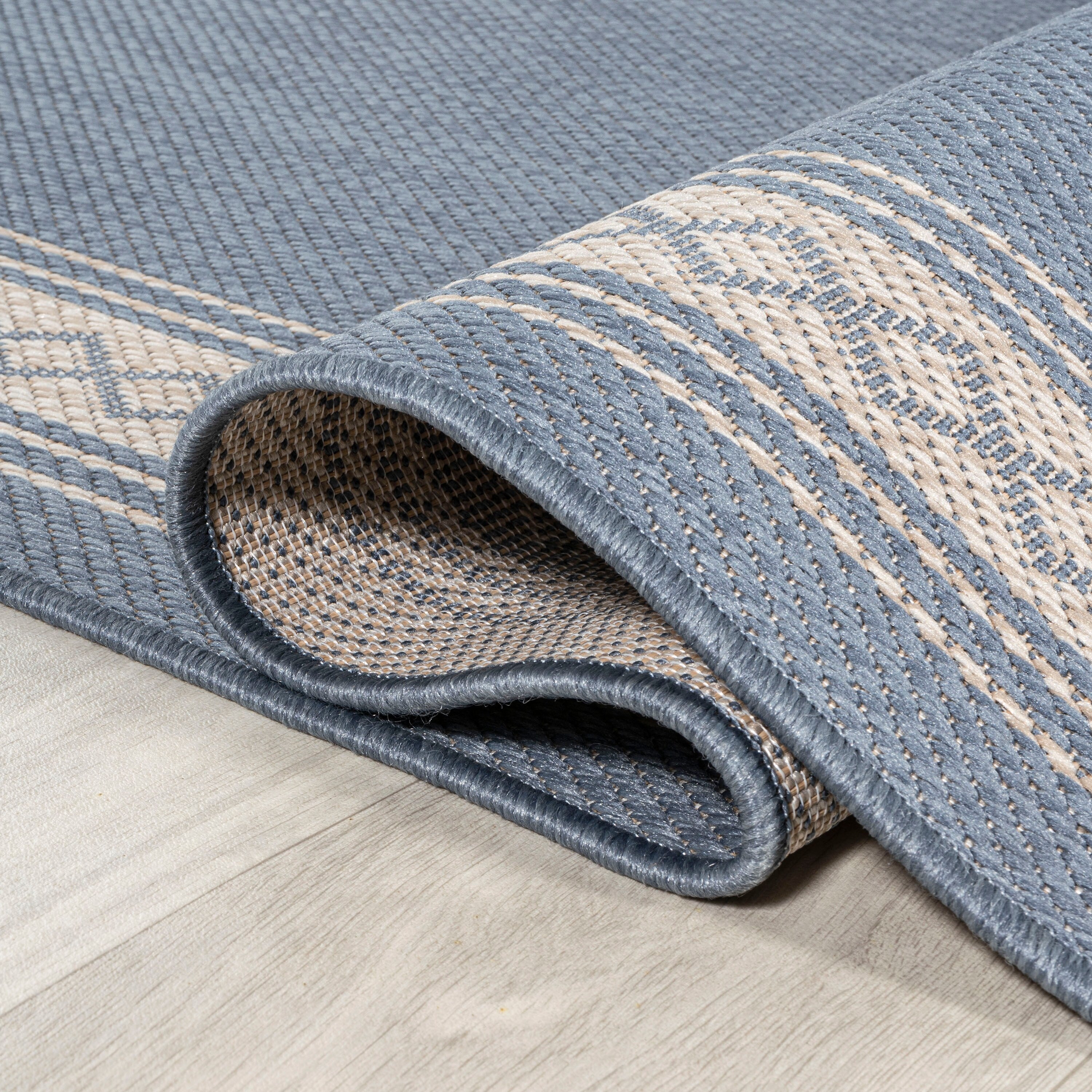 JONATHAN Y Havana Classic Diamond Border Indoor/Outdoor Area Rug