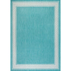 JONATHAN Y Havana Classic Diamond Border Indoor/Outdoor Area Rug