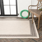 JONATHAN Y Havana Classic Diamond Border Indoor/Outdoor Area Rug